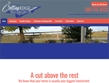 Tablet Screenshot of acuttingedgetreeandlandscaping.com